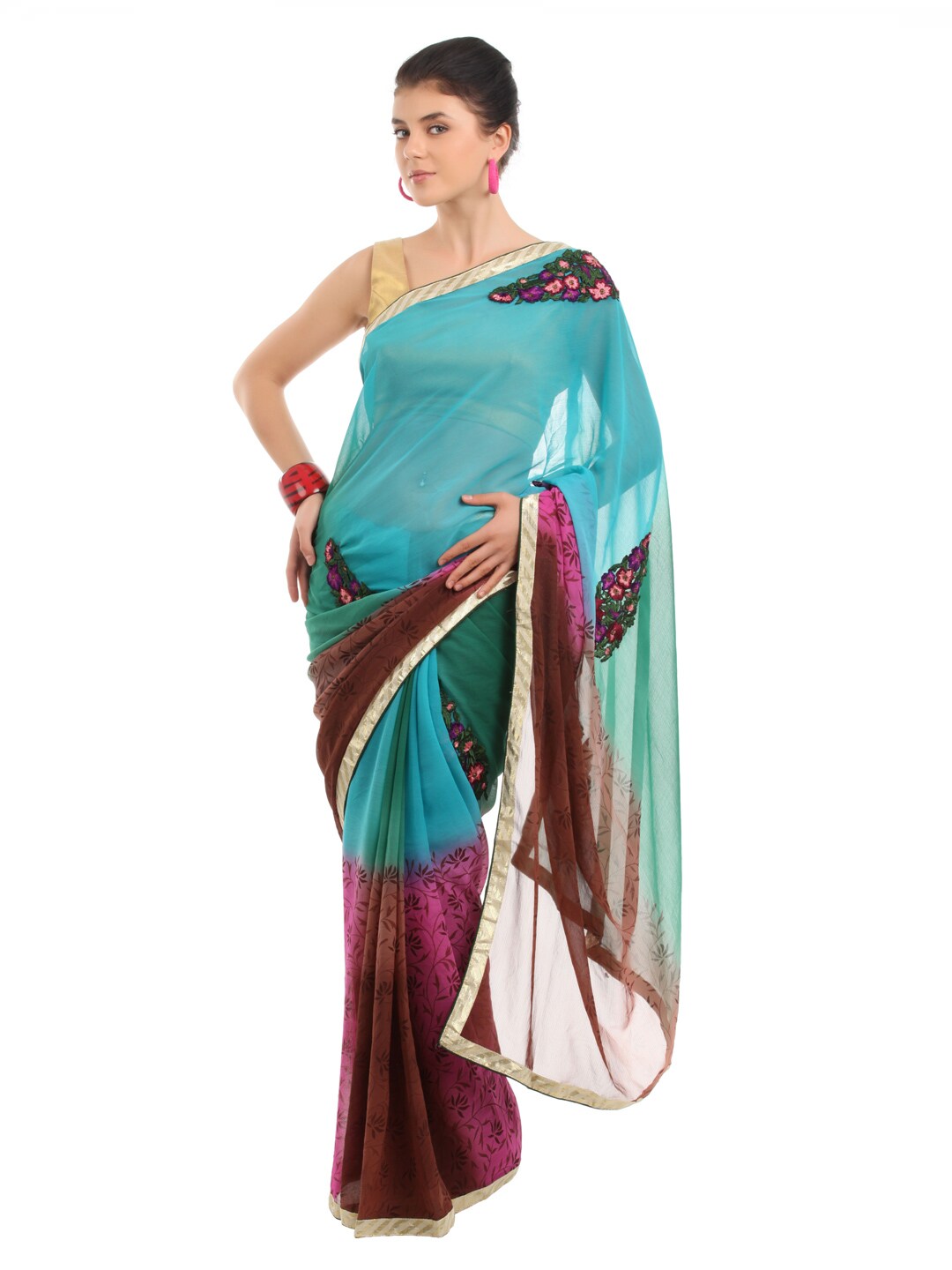 FNF Multi Coloured Sari