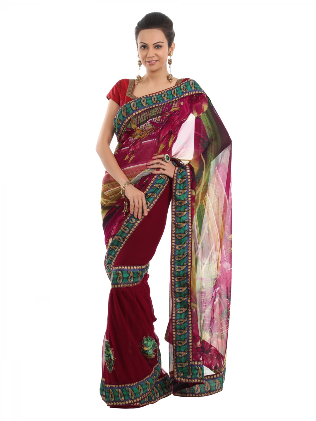 FNF Multi Coloured Sari