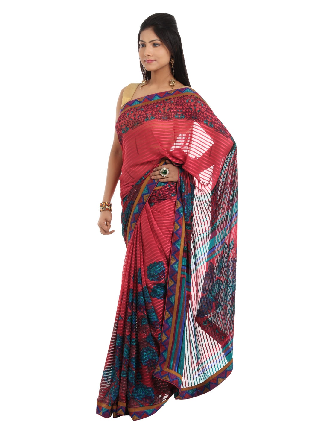 FNF Multi Coloured Sari