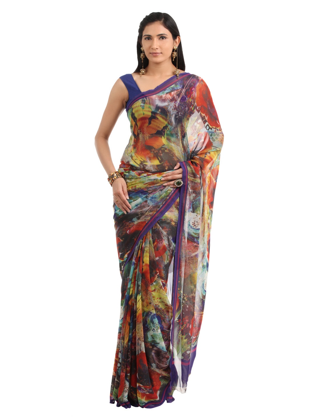 FNF Multi Coloured Sari