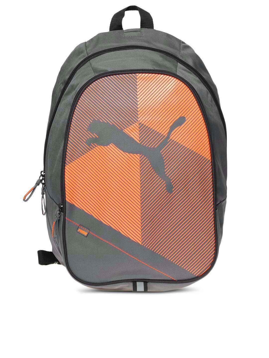 Puma Unisex Orange & Grey Backpack