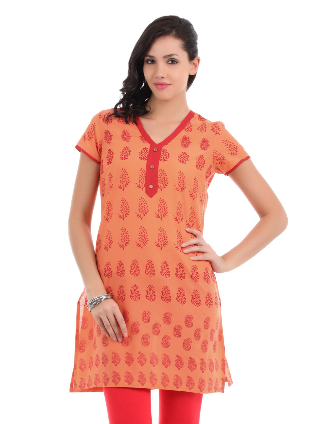 Aurelia Women Orange Kurta