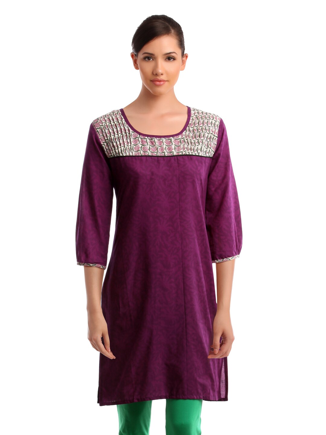 Alma Women Purple Kurta