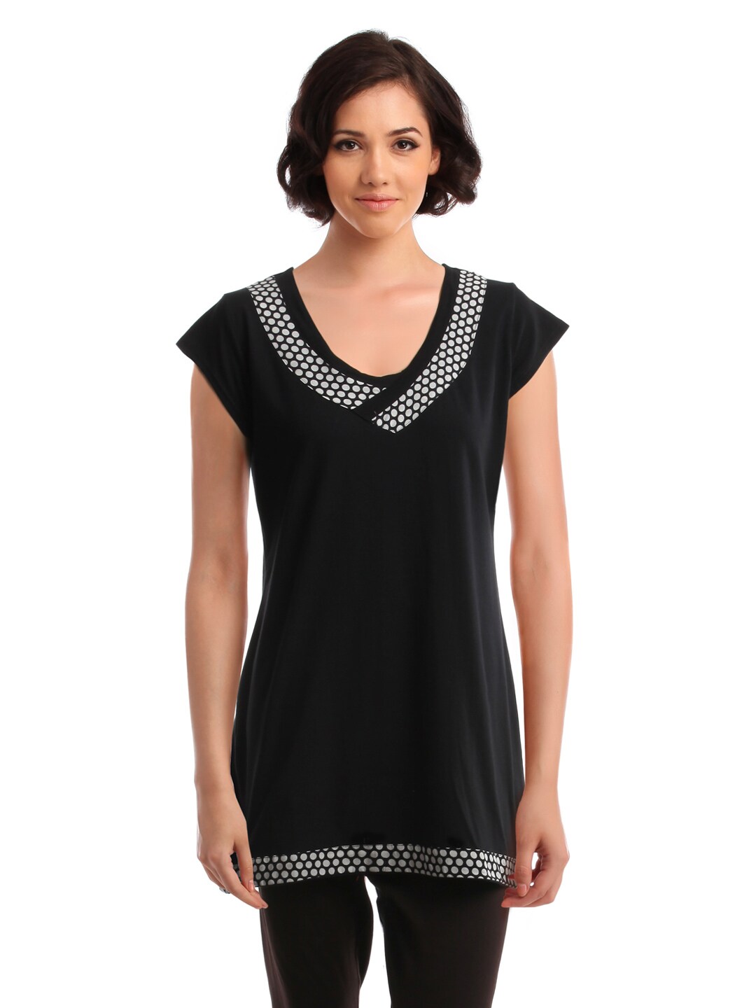 Alma Women Black Kurta