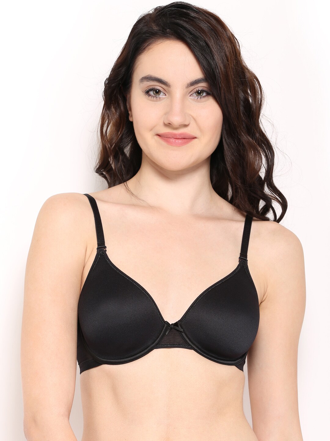 Amante Black Full-Coverage T-Shirt Bra BCSB01