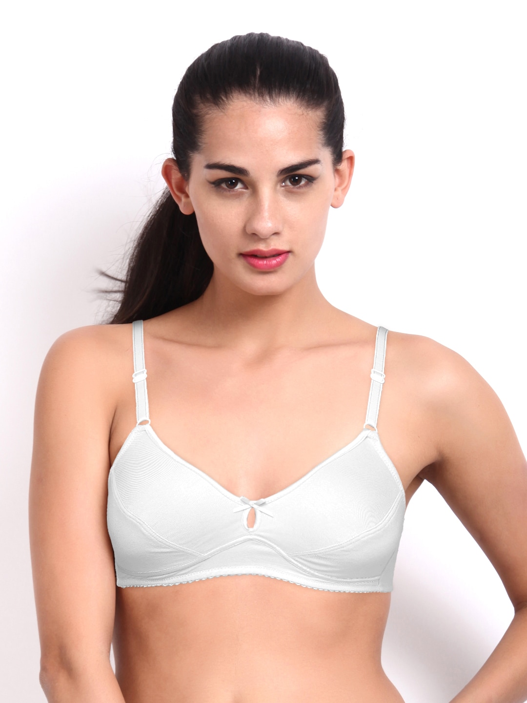 Amante White Full-Coverage Bra BFOM12