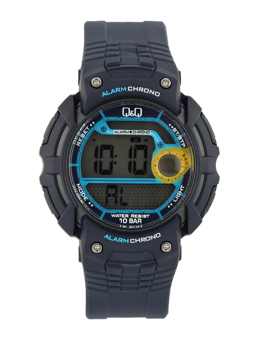 Q&Q Men Navy Blue Digital Watch