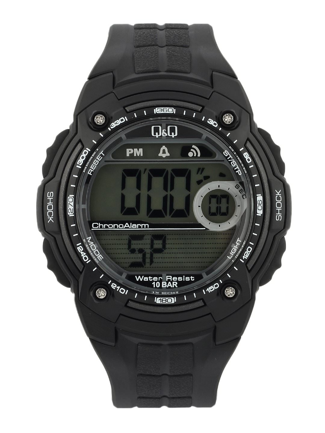 Q&Q Men Black Digital Watch M075J001Y