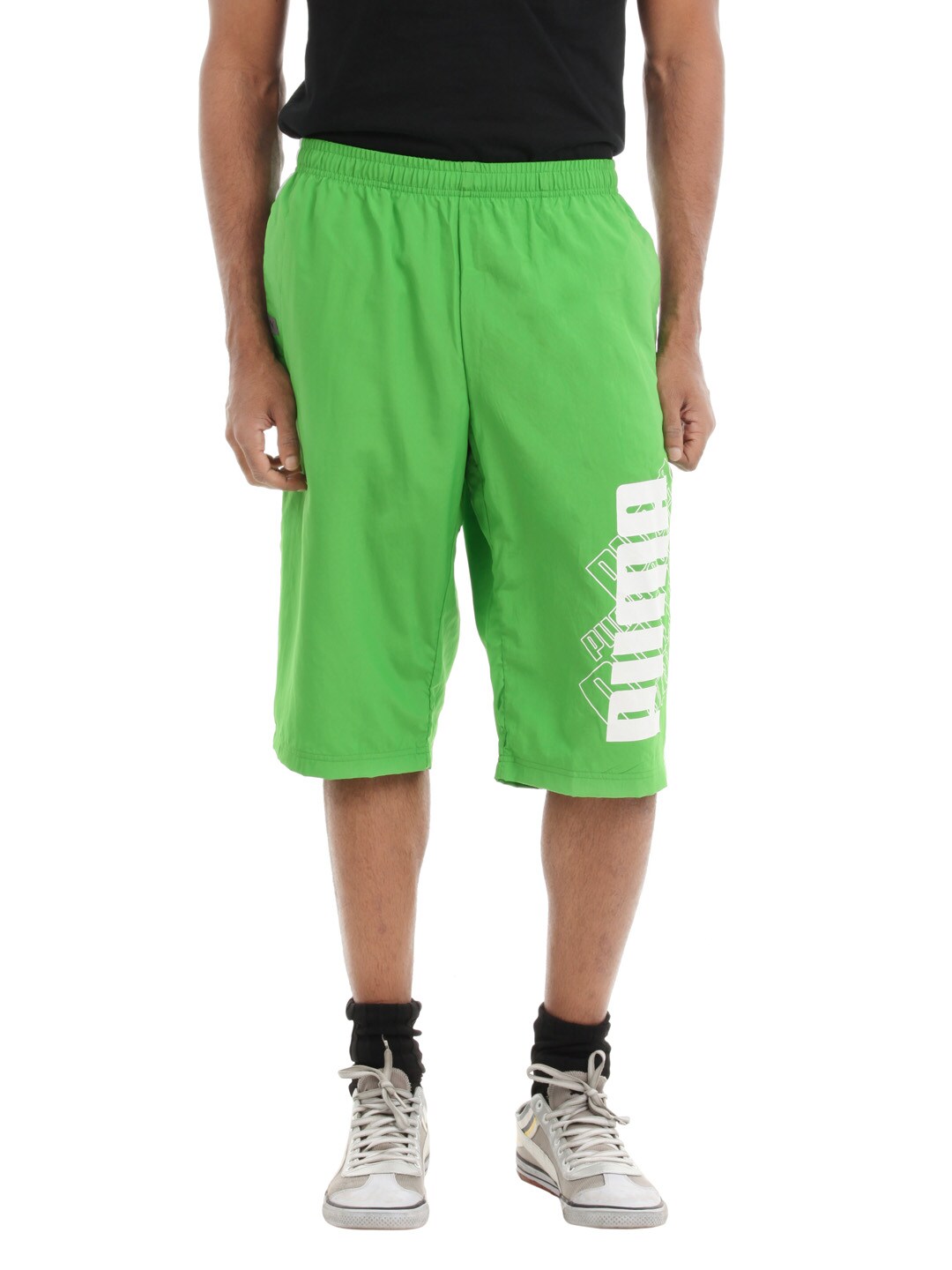 Puma Men Green Shorts