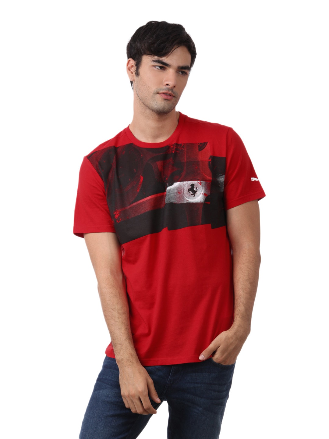 Puma Men Red T-shirt