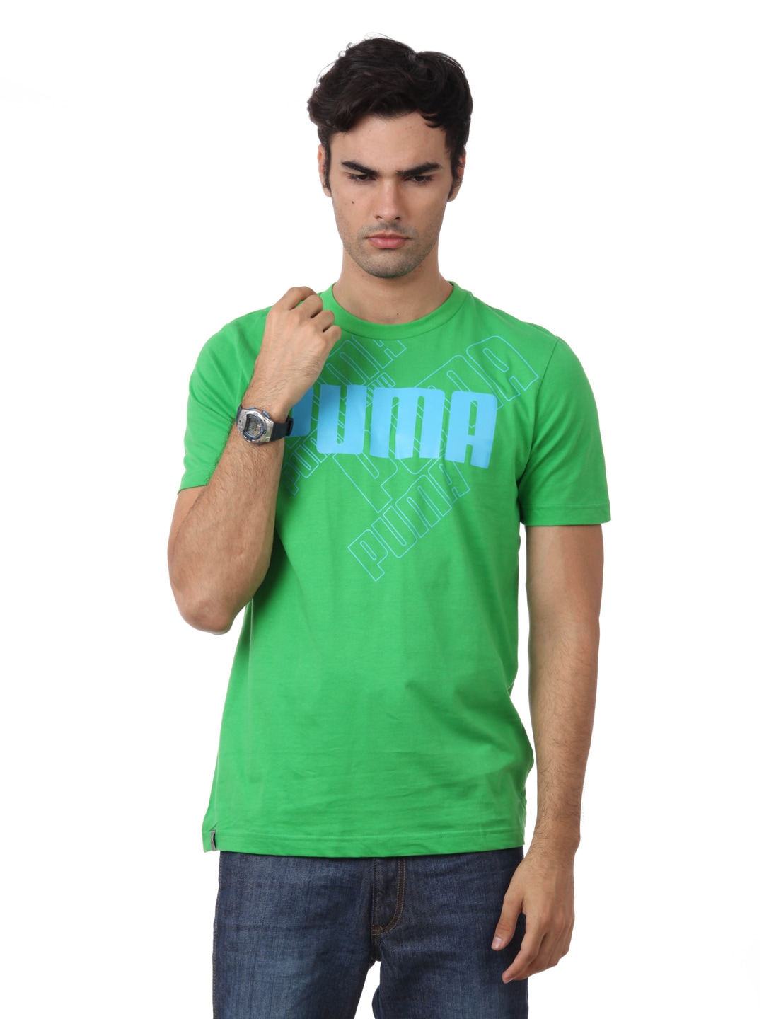 Puma Men Green T-shirt