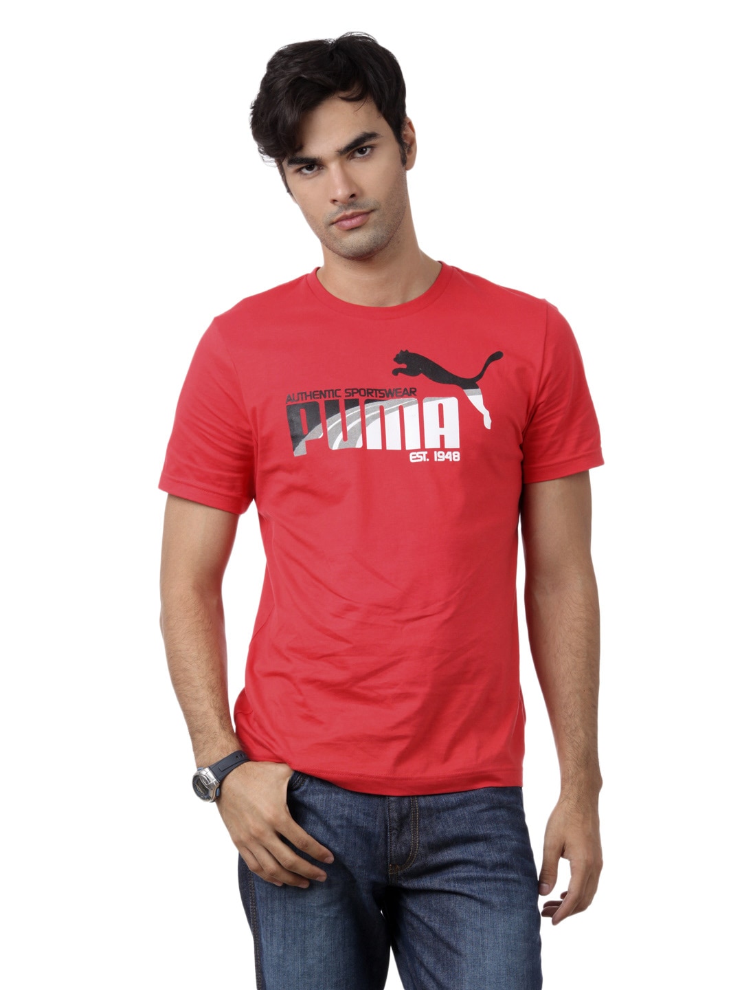 Puma Men Red T-shirt