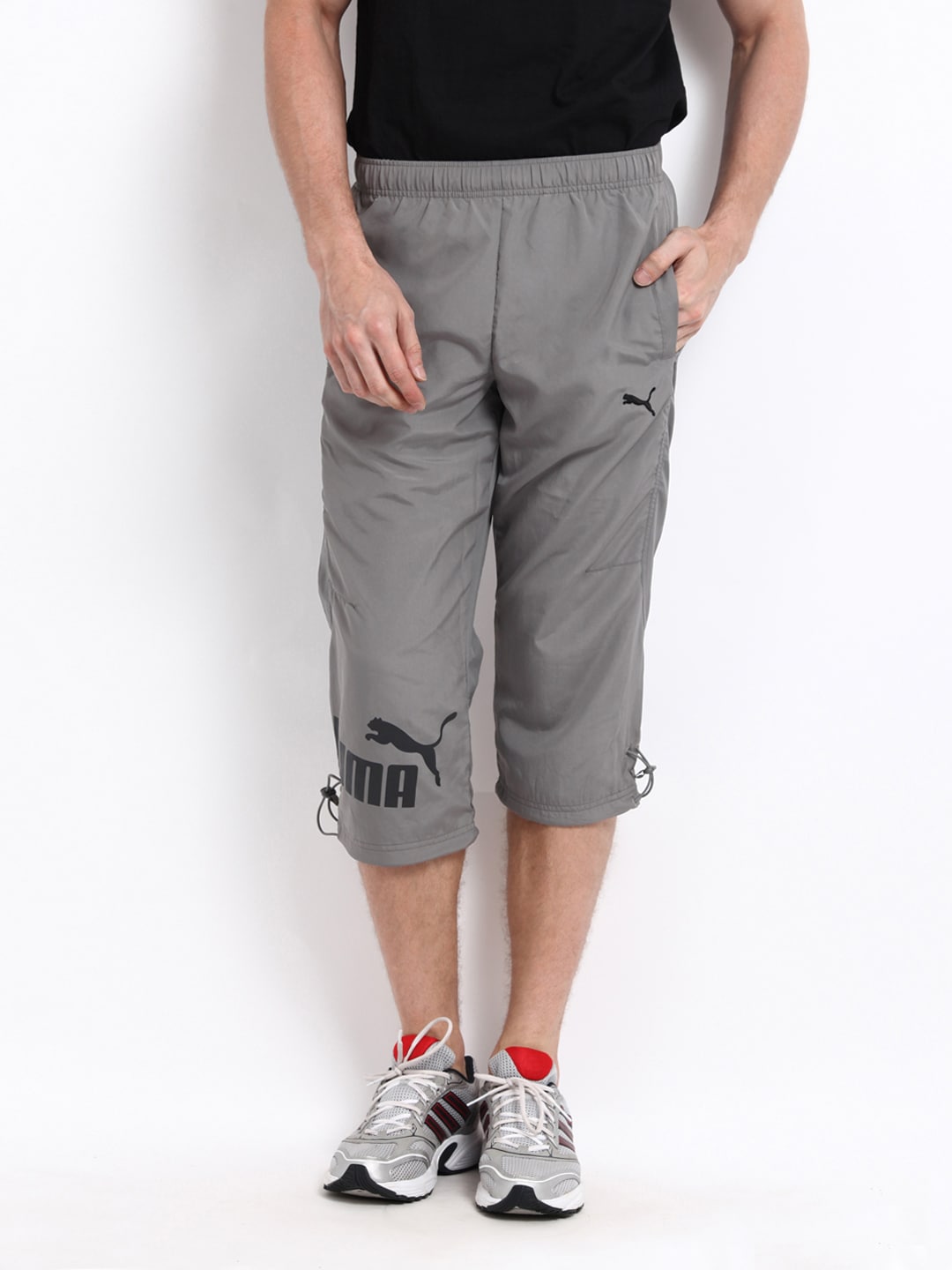Puma Men Steel Grey 3/4 Length Pants