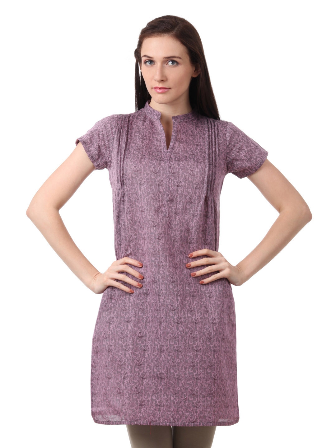 Folklore Women Lavender Kurta