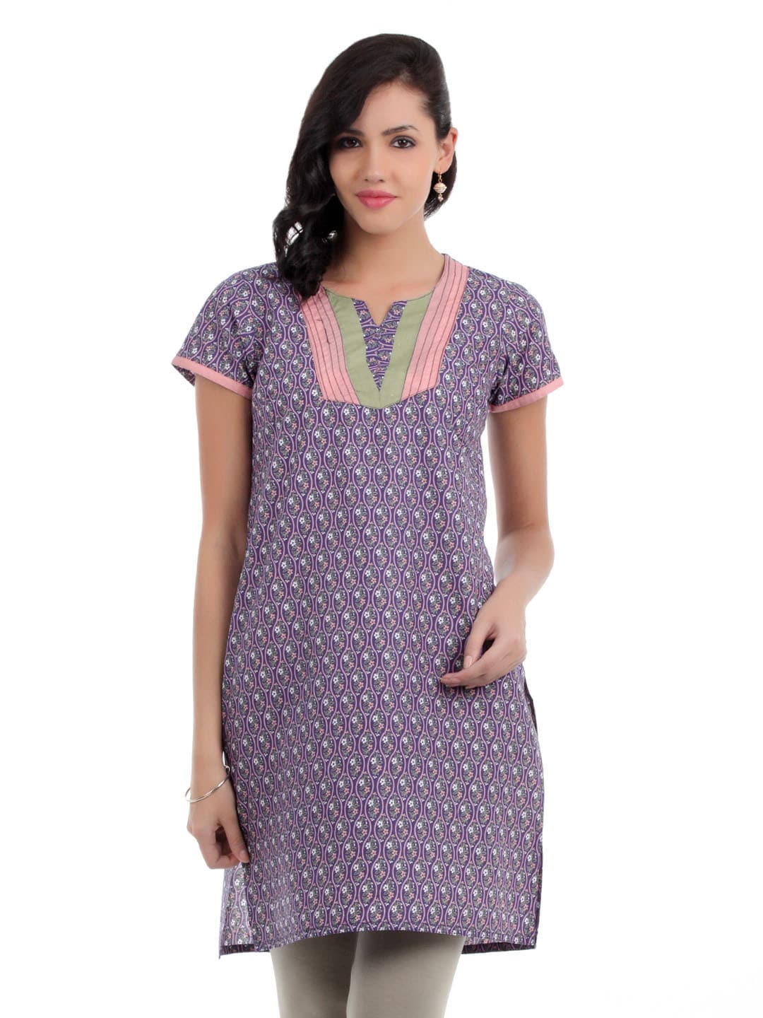 Vishudh Women Purple Kurta