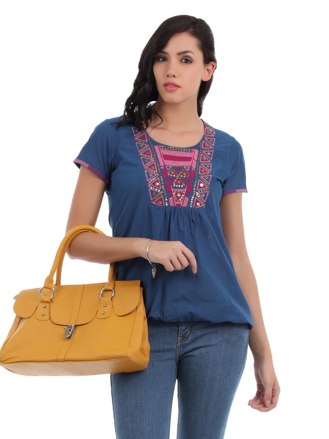 Mumbai Slang Women Blue Top