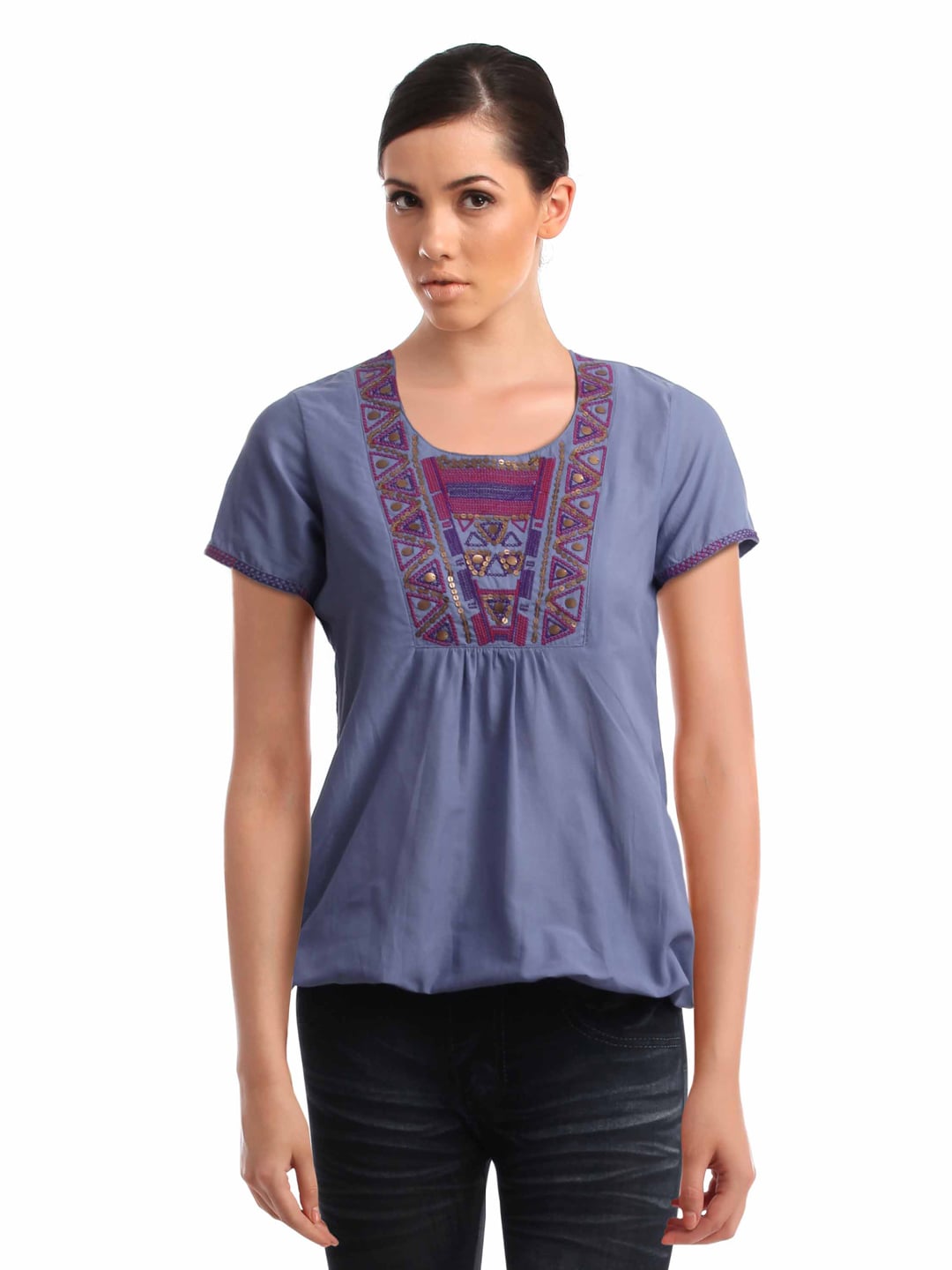 Mumbai Slang Women Purple Top