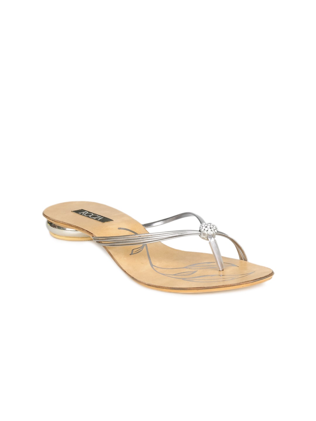 Rocia Women Silver Flats