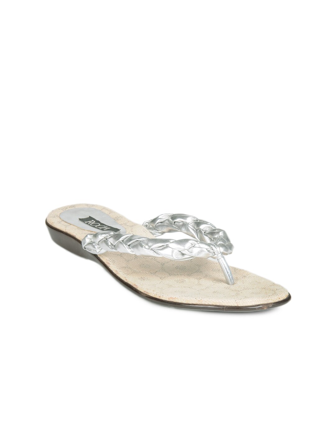 Rocia Women Silver Flats