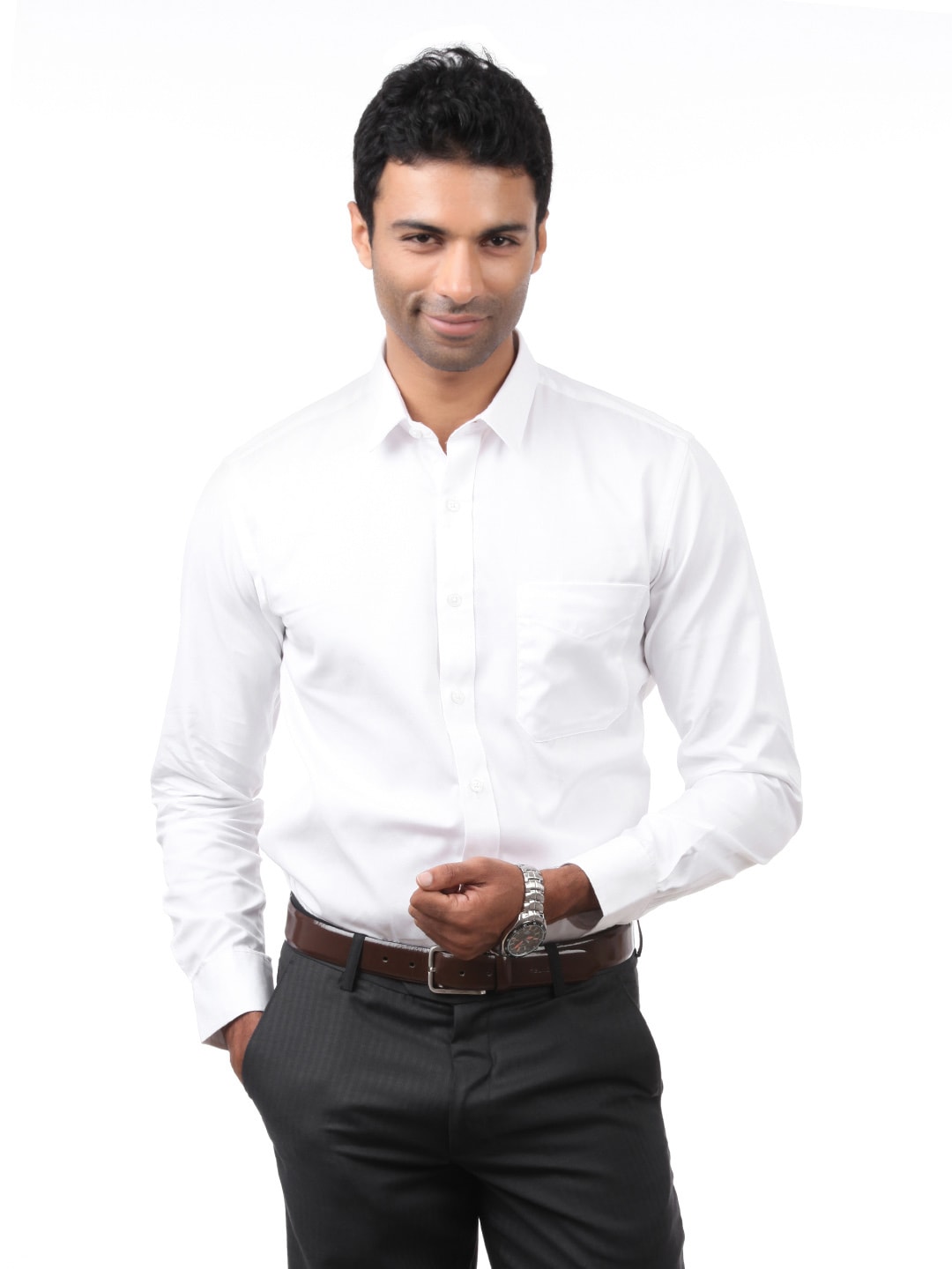 Black Coffee Men White Shirt