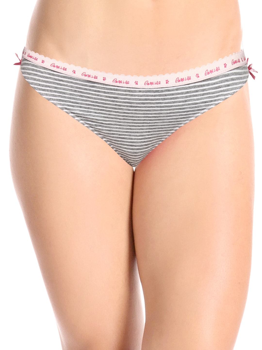 Garfield Women Grey Melange String Briefs