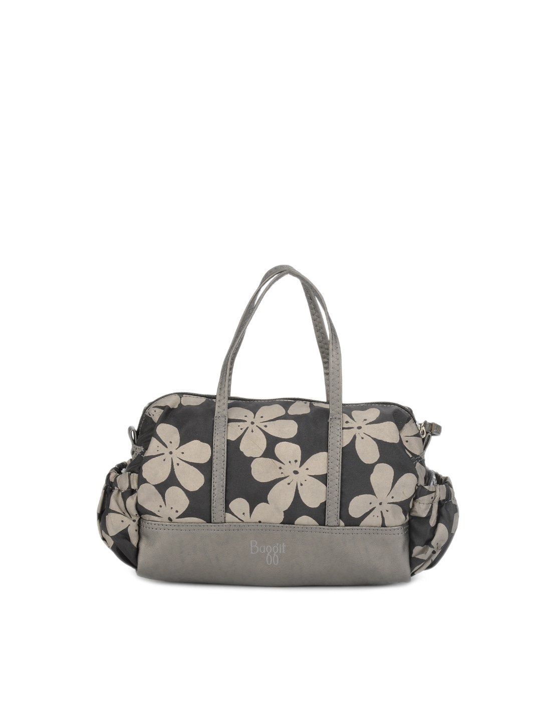 Baggit Women Black & Grey Small Handbag