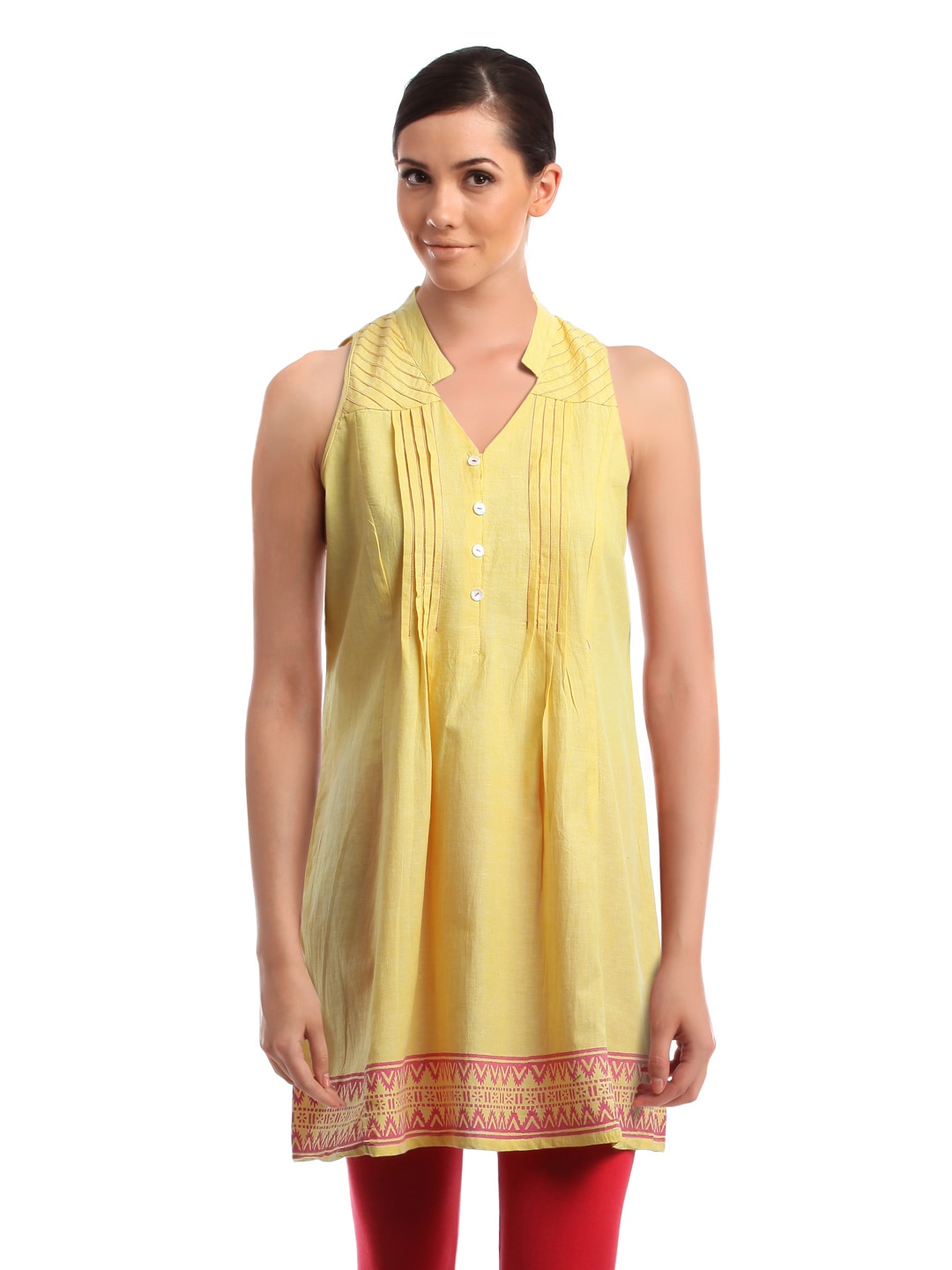 Global Desi Women Yellow Tunic
