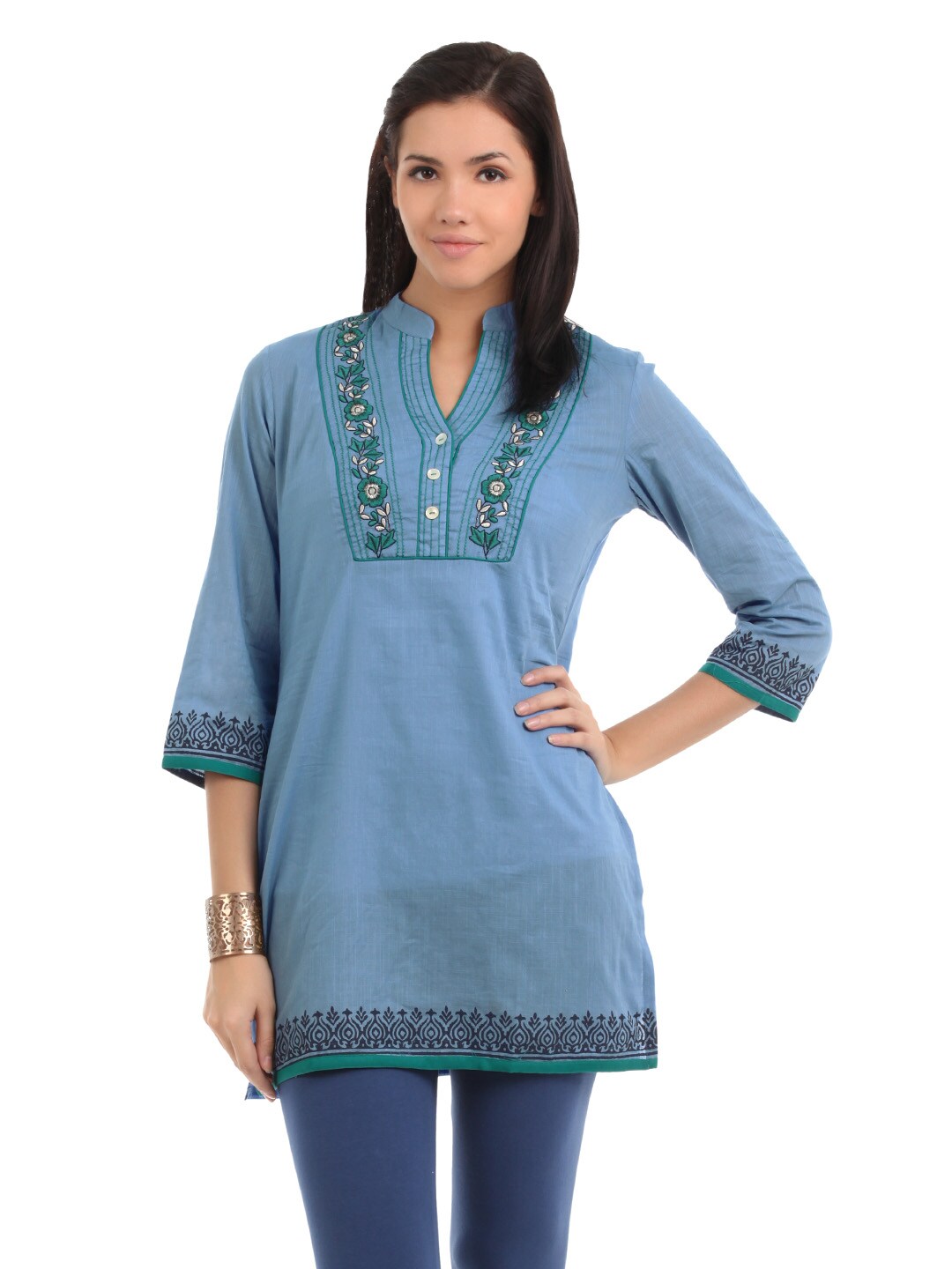Global Desi Women Blue Tunic