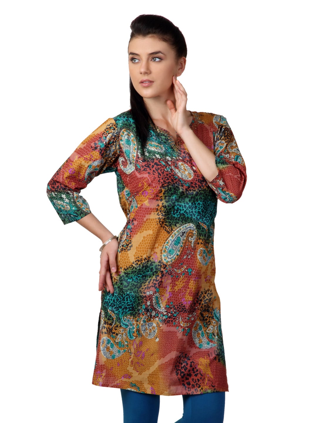 Shree Women Multicoloured Printed Kurta