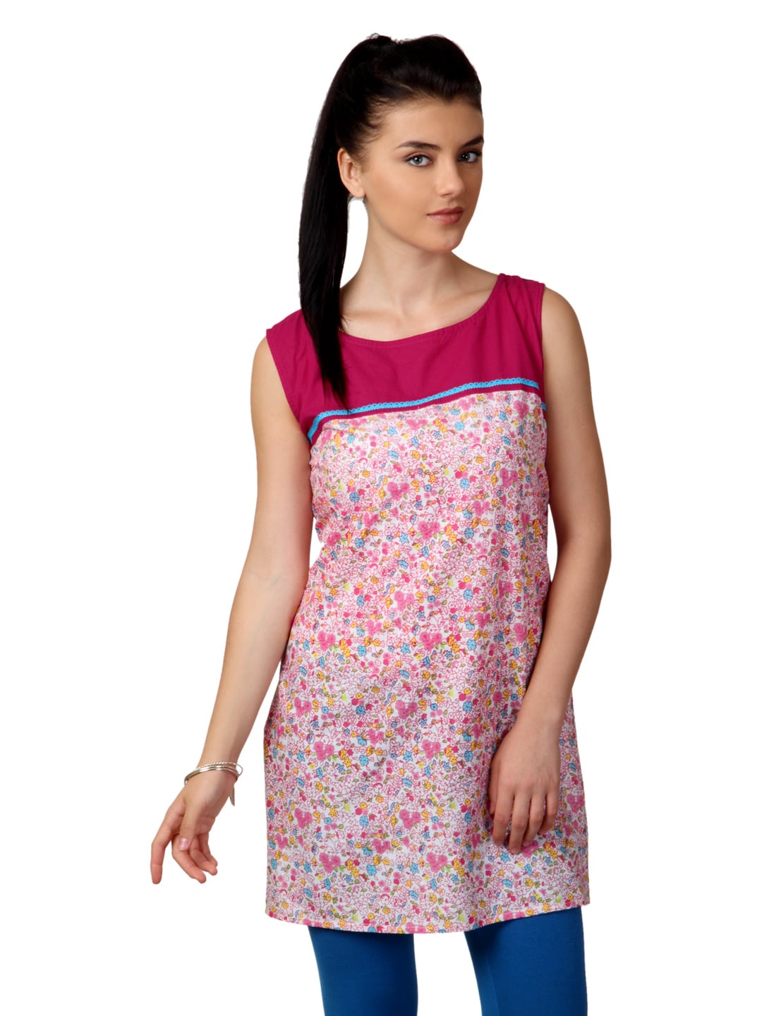 Shree Women Pink Printed Kurta