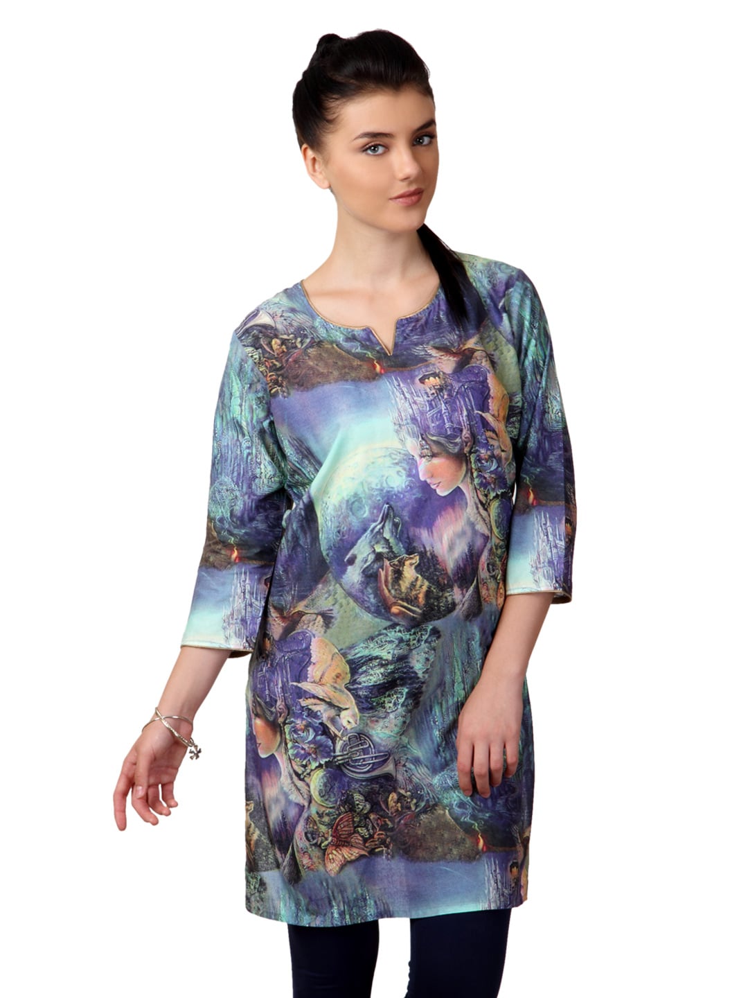 Shree Women Multicoloured Printed Kurta