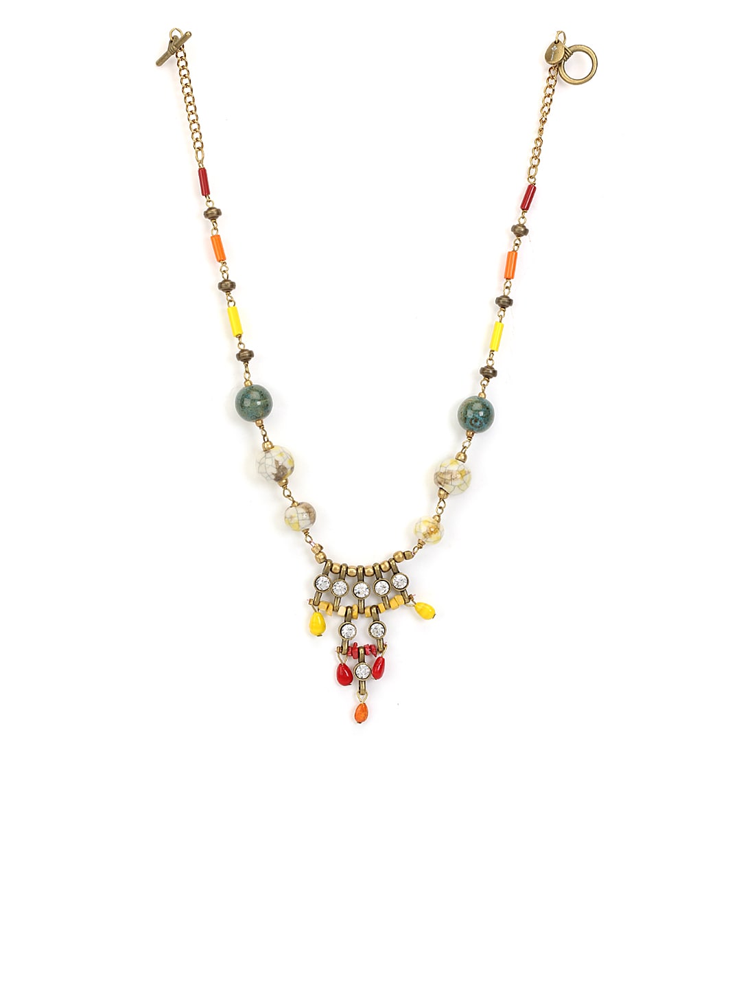 Ivory Tag Women Colour Beam Multicolour Necklace