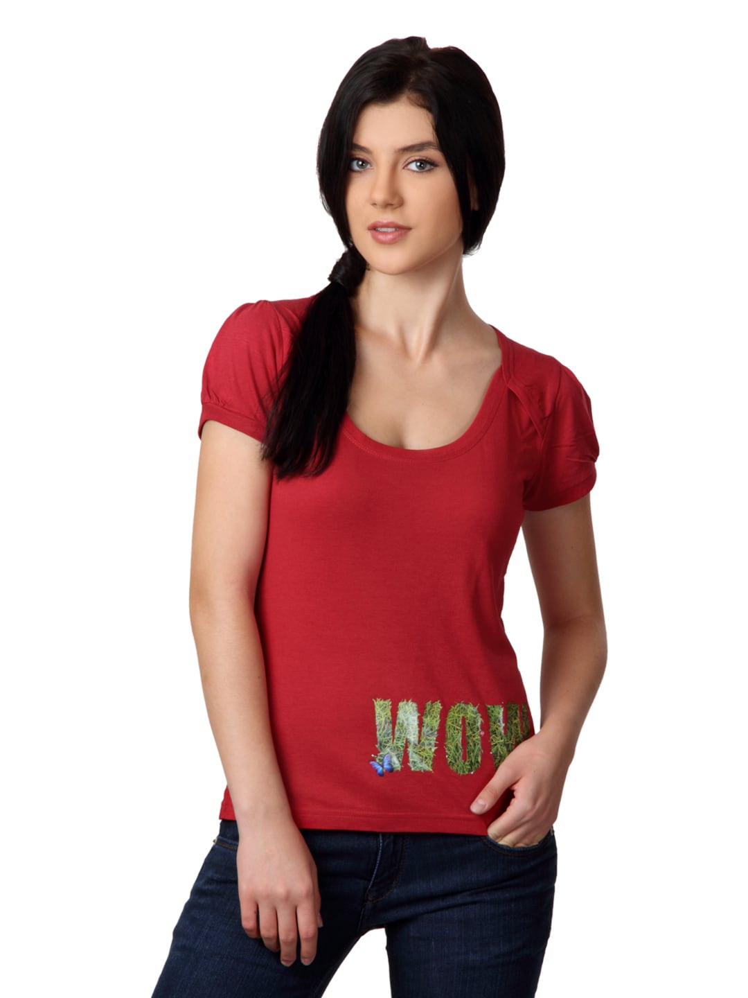 Do u speak green Women Red T-shirt