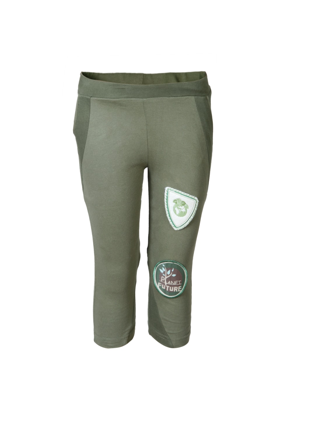 Do u speak Green Girls Olive 3/4 Pant