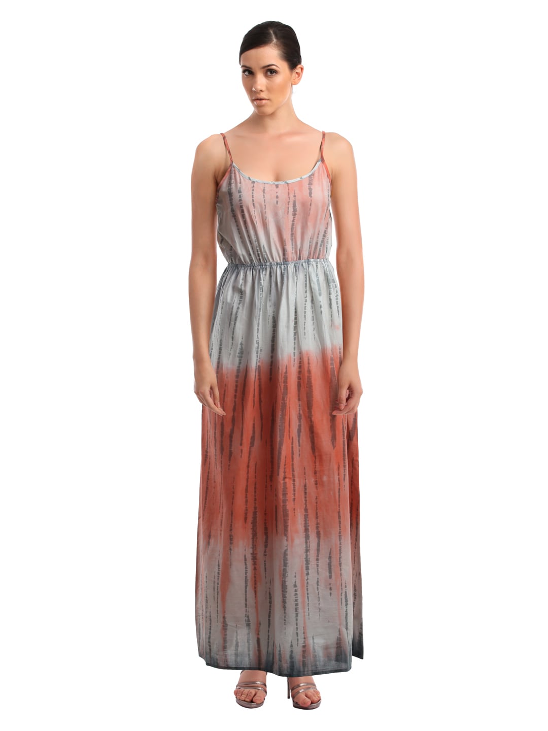 Femella Women Grey & Coral Dress