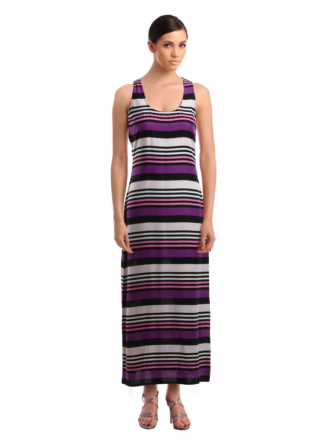 Femella Women Black & Purple Dress