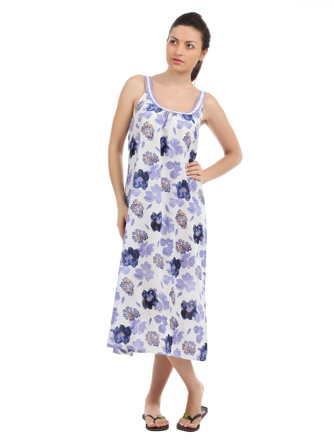 SDL by Sweet Dreams Women Blue Nightdress