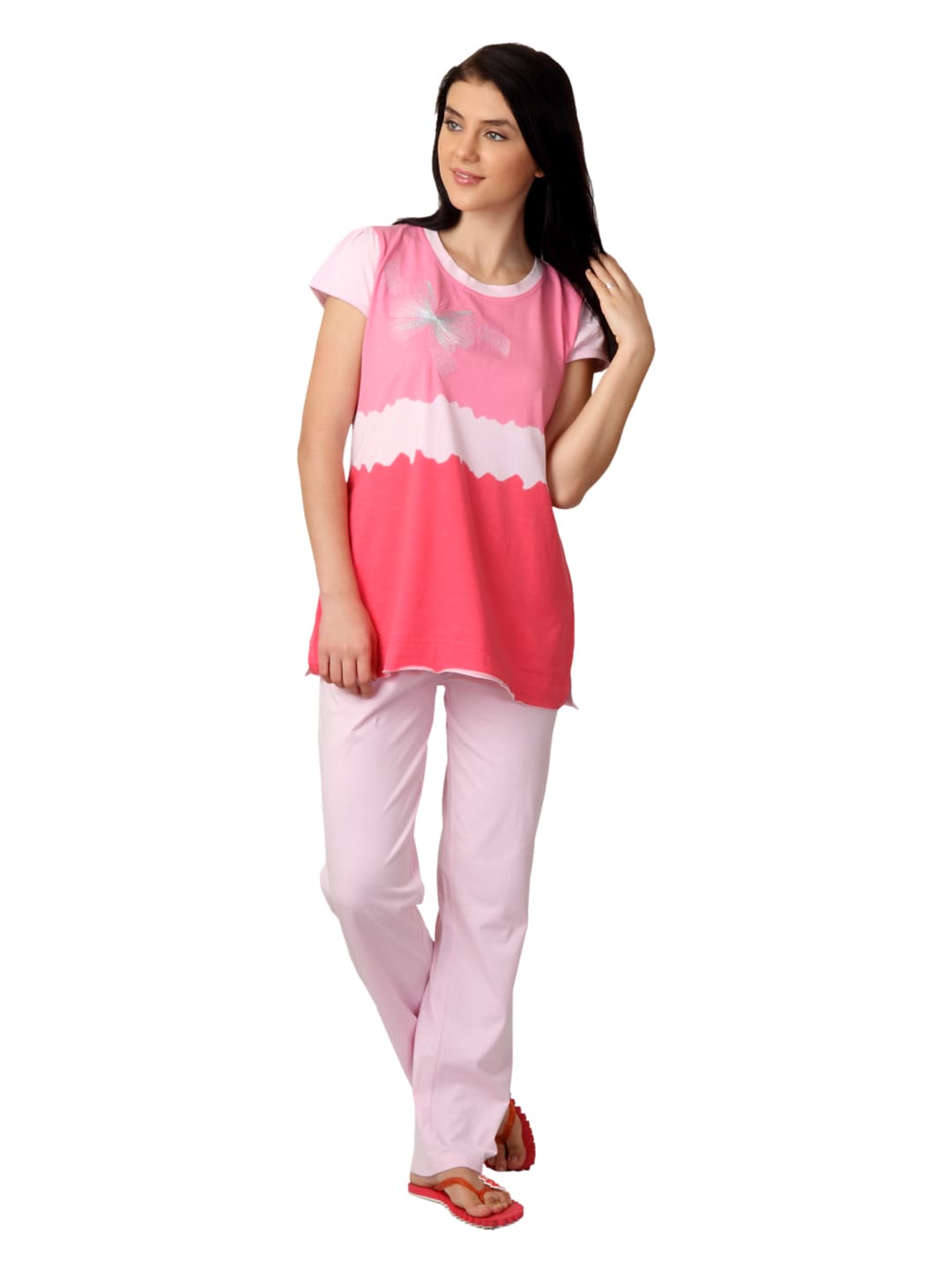 SDL by Sweet Dreams Women Pink Night Suit S11-3194