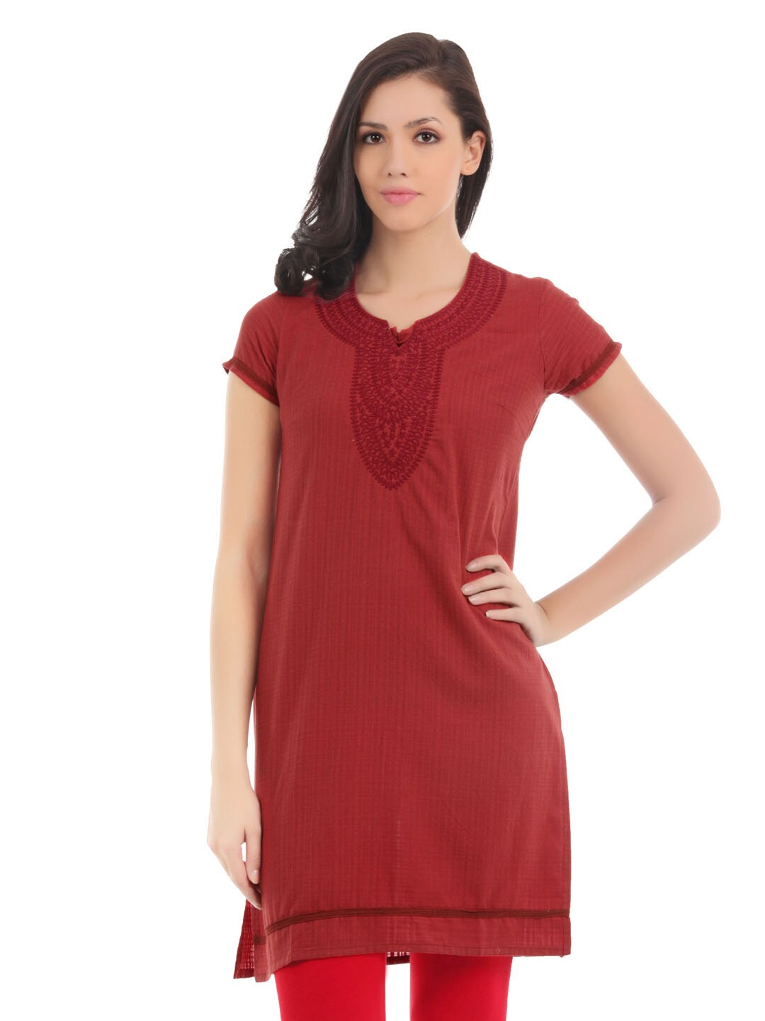 Folklore Women Red Kurta