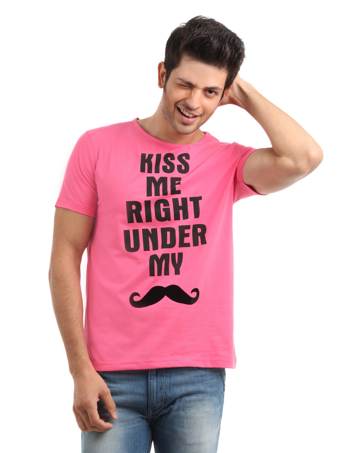 Horsefly Men Pink T-shirt