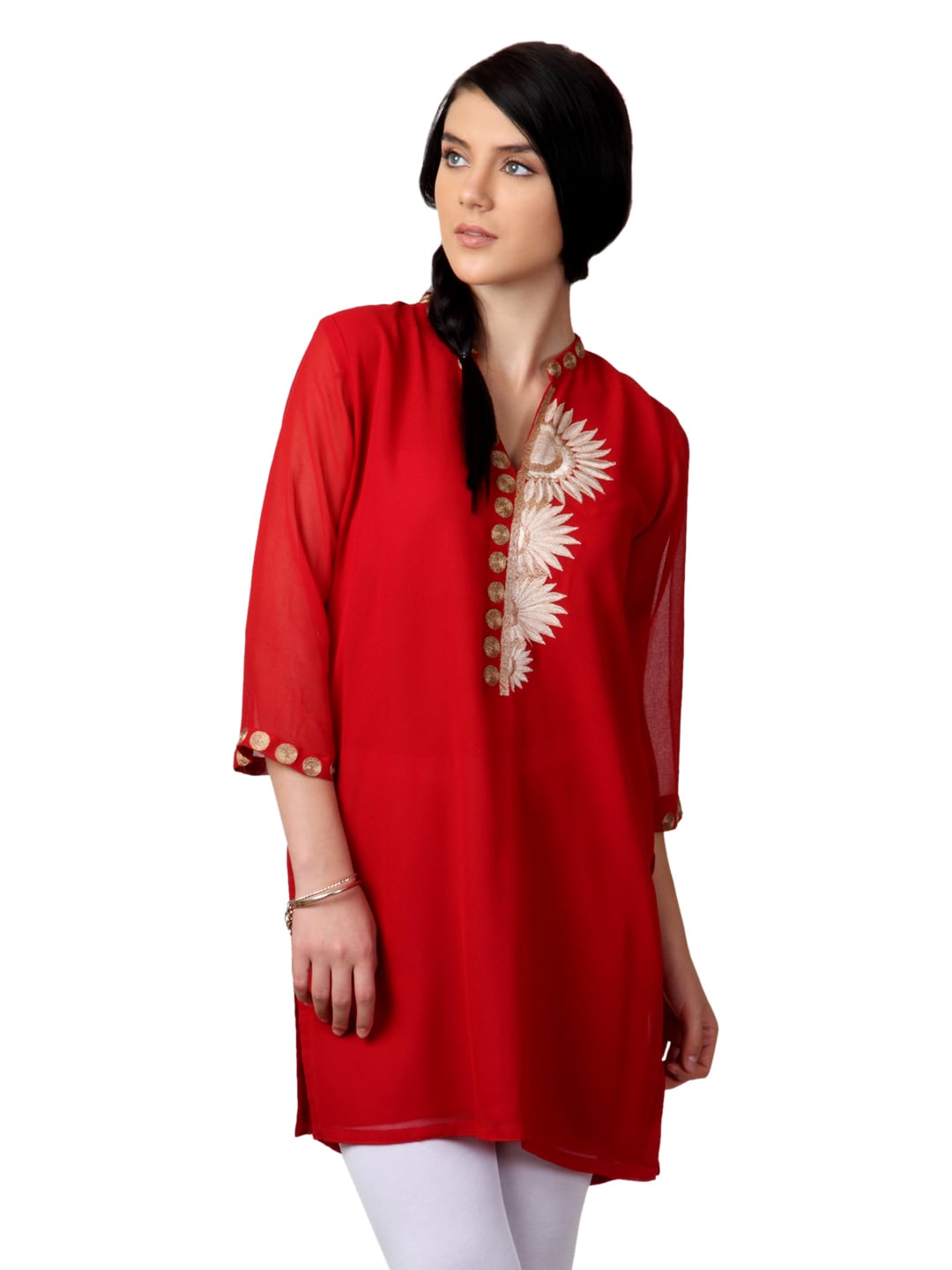 Aneri Women Red Kurti