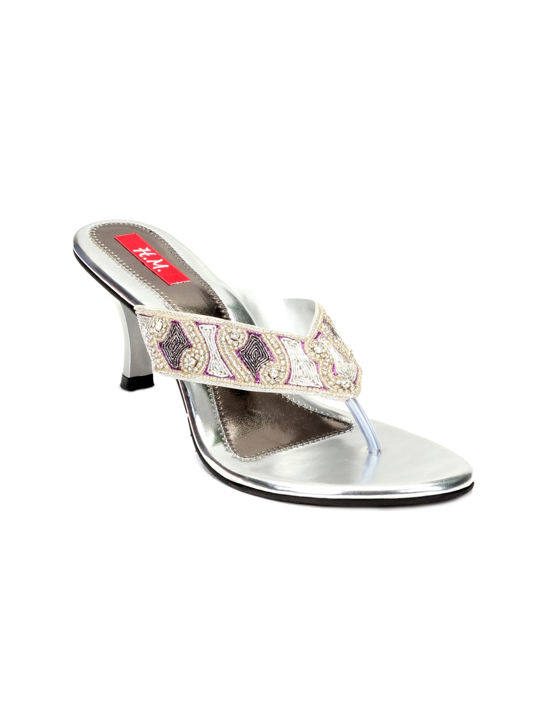 HM Women Silver Heels