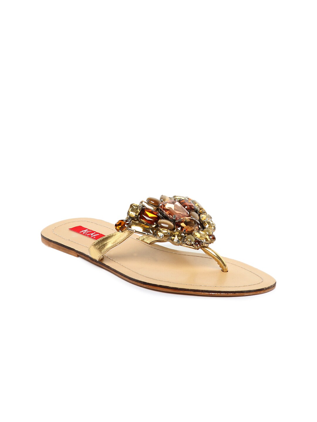 HM Women Golden Flats