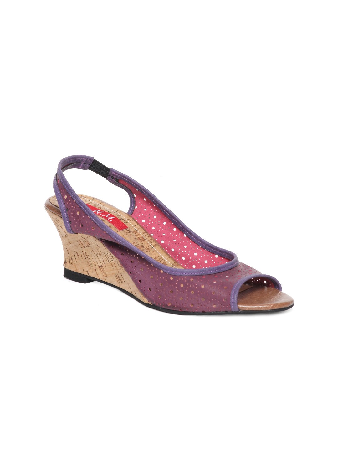 HM Women Purple Wedges