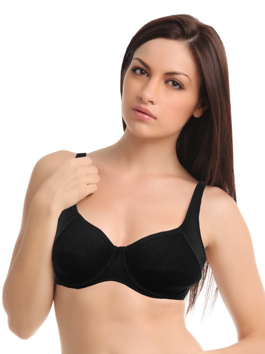 Amante Black Full-Coverage Bra BCFN02