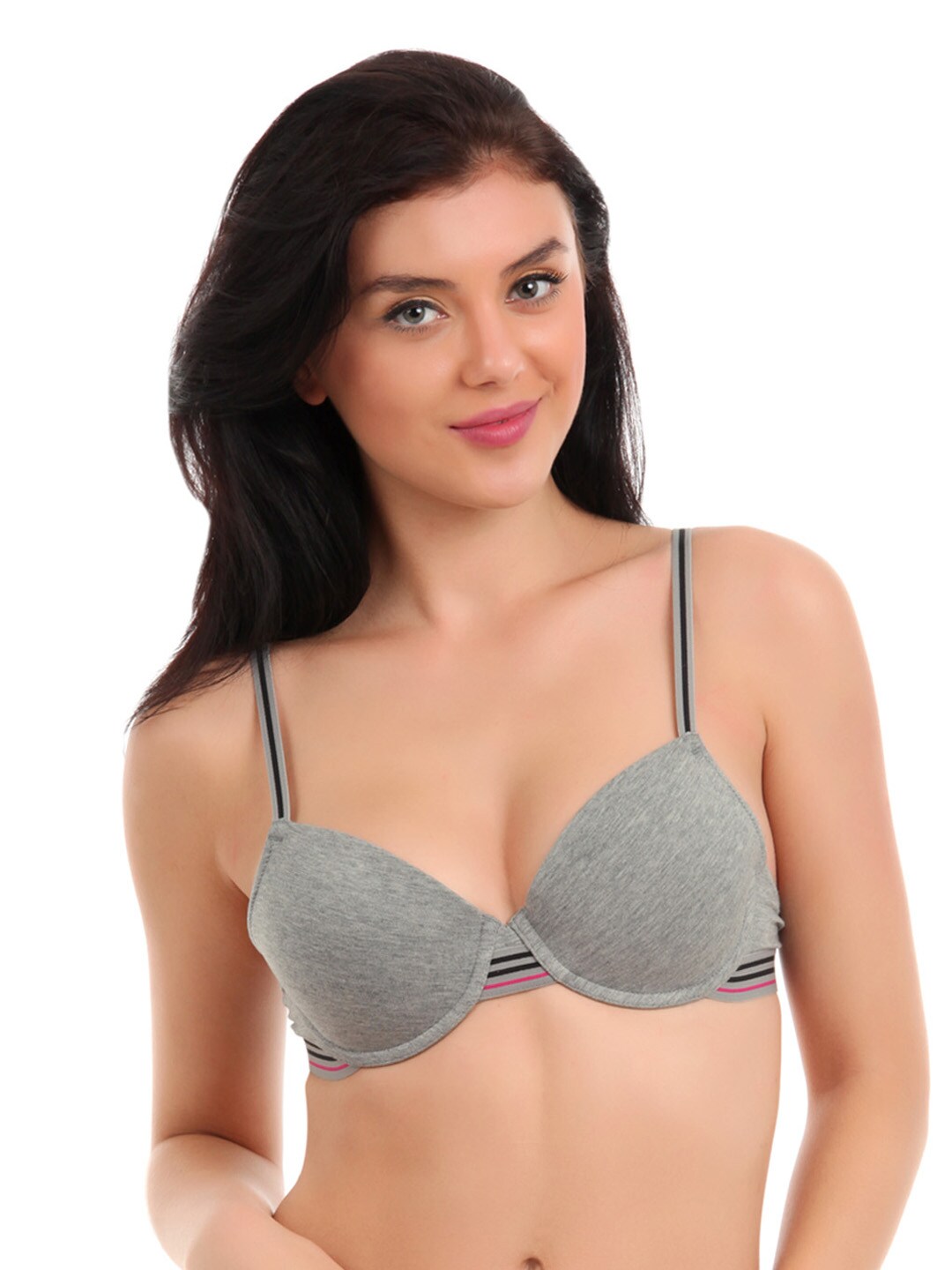 Amante Grey Push-Up Bra BCLH01