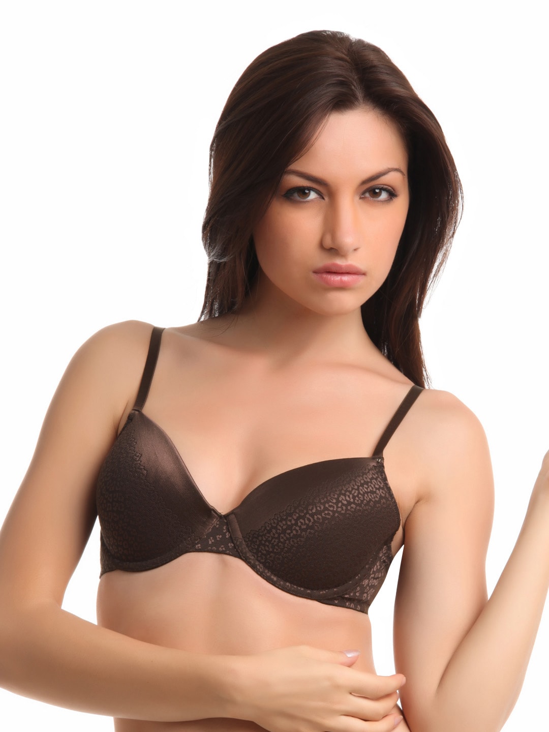 Amante Brown Full-Coverage Bra BGFM01