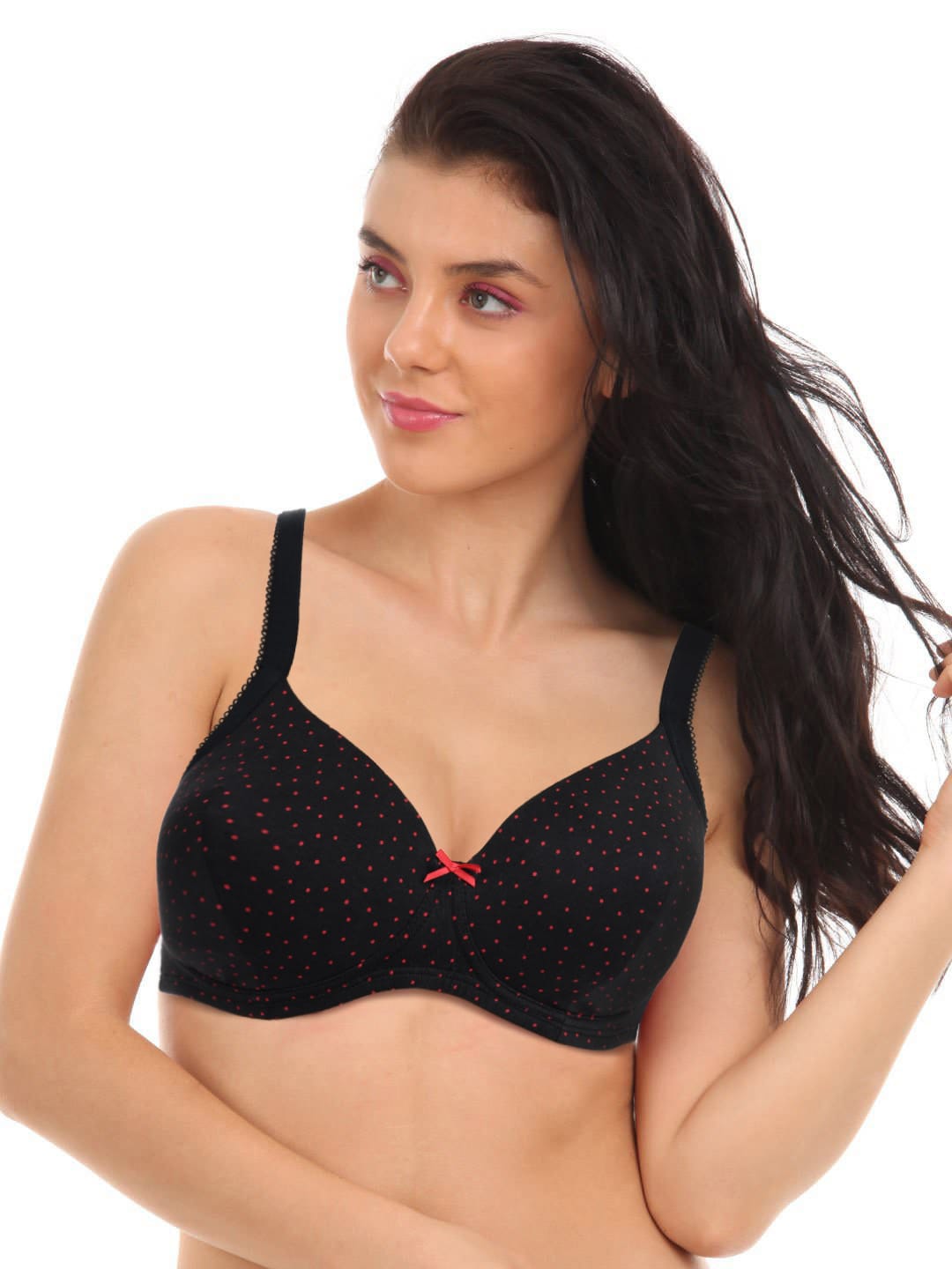 Amante Black Printed Full-Coverage Bra BGSW01