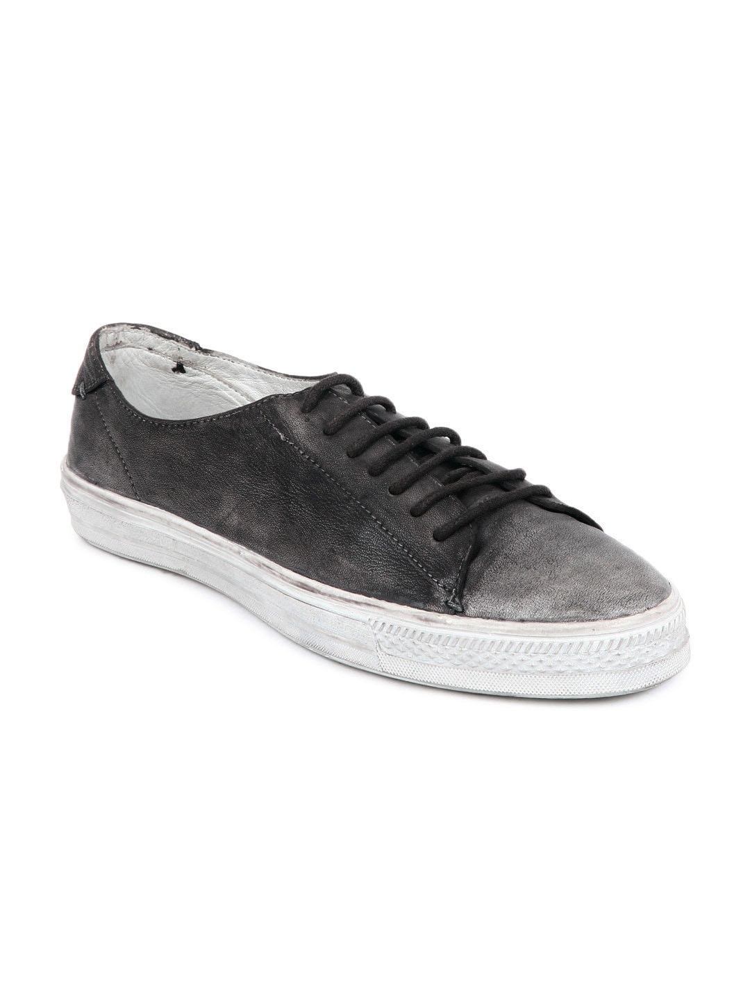 Playboy Men Grey High Cut Lace Up Casual Shoes