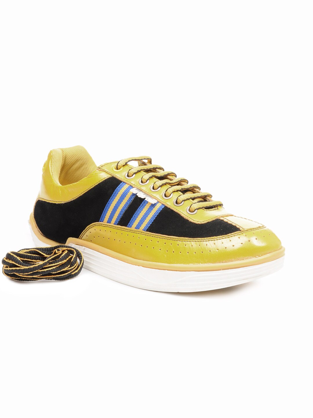 ID Men Yellow & Black Casual Shoes